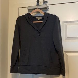 BANANA REPUBLIC V-Neck Sweatshirt w/ Buttons